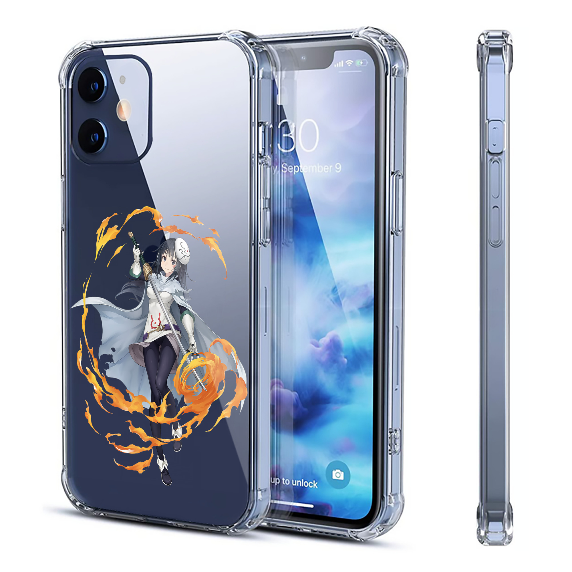 （画像用） 転スラ Regarding Reincarnated to Slime 【iPhone 12シリーズ対応】透明スマホケース（クリアソフトケース）